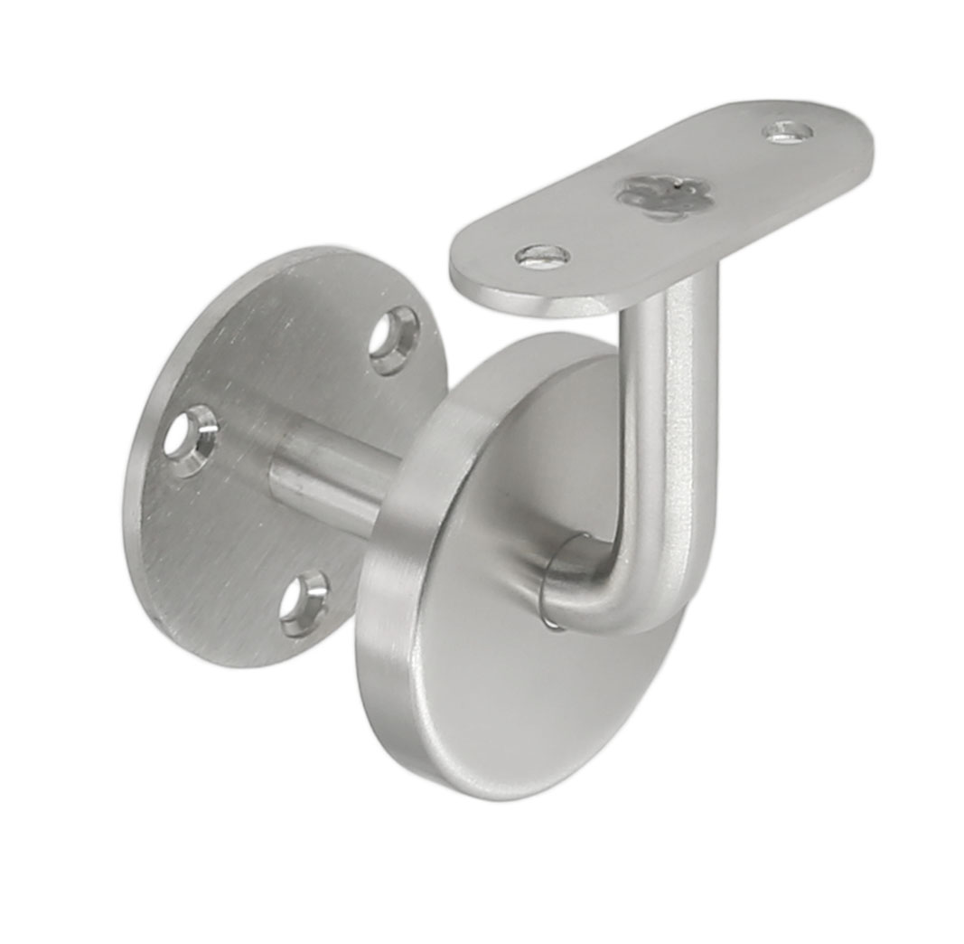 Stainless Steel Wall Mount Handrail Brackets W Base Cover For Flat