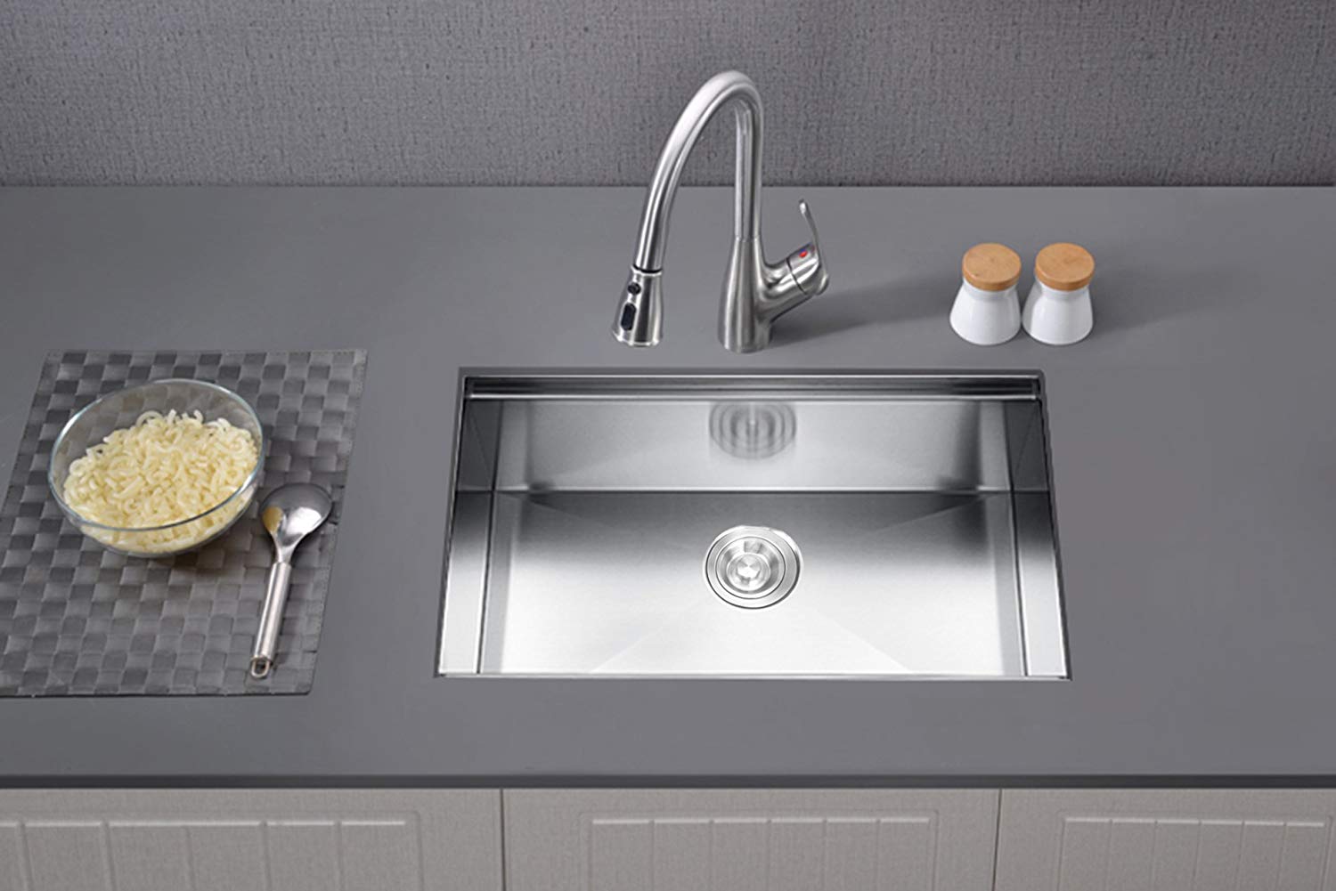 (CS3219LD) Calacatta Sink 33-inch Handmade Undermount Double Bowl ...