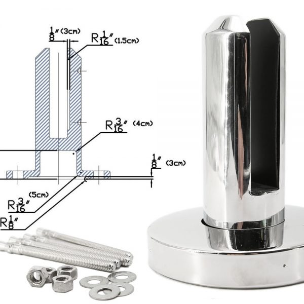 Stainless Steel 2205 Grade Glass Clamp Spigot For 3 8 3 4 Glass